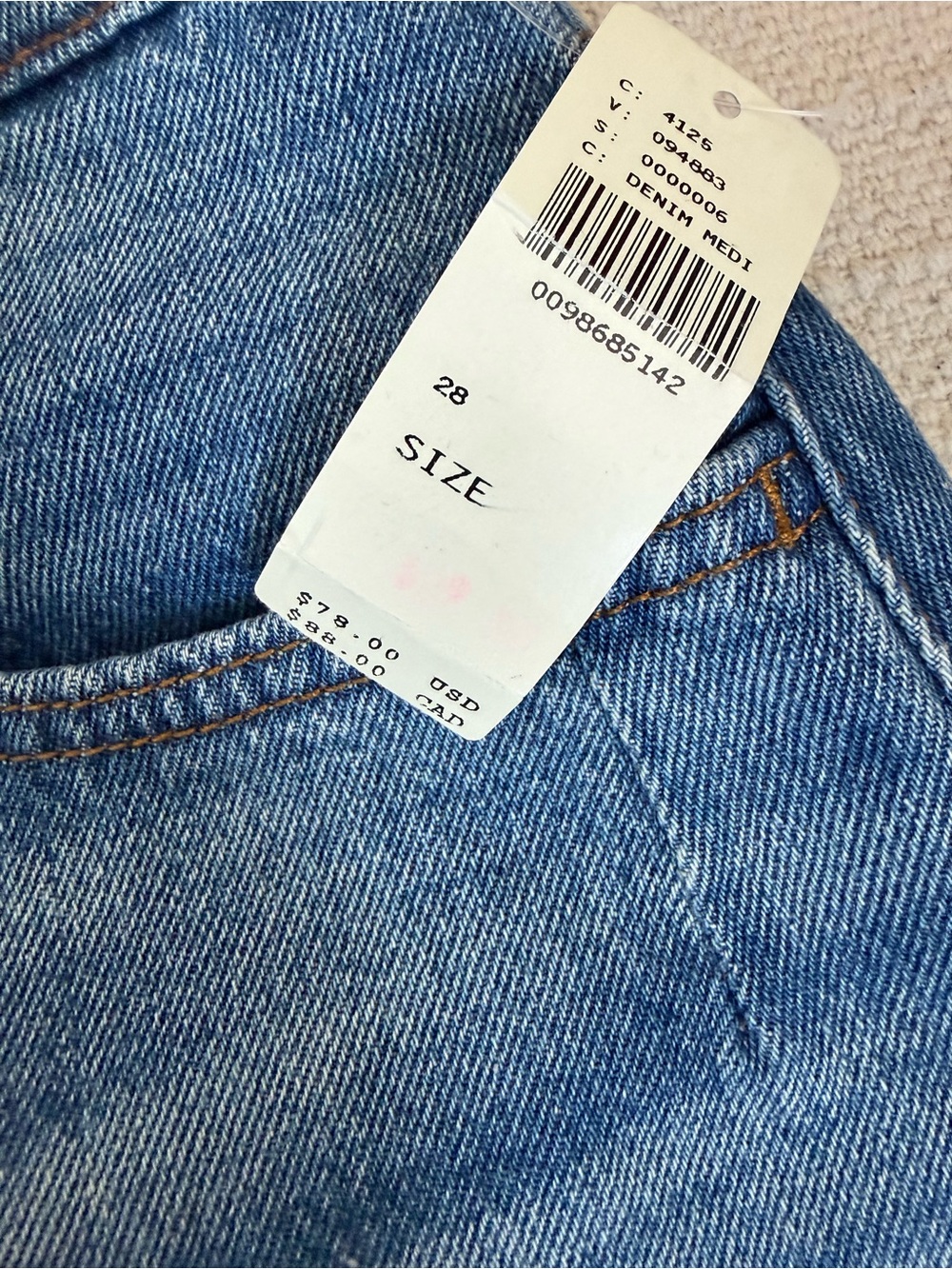 Anthropologie Pilcro Blue High Waisted Jean Shorts The Everyday Denim Shorts - Picture 5 of 9
